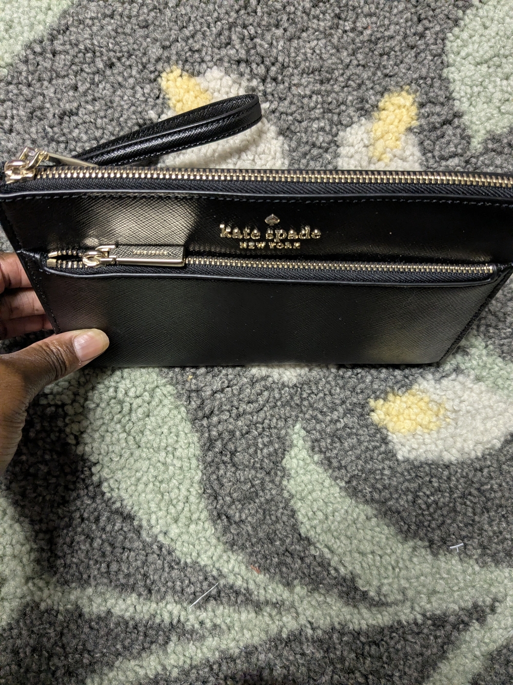 kate spade Black Saffiano Leather Wristlet - Picture 2 of 8